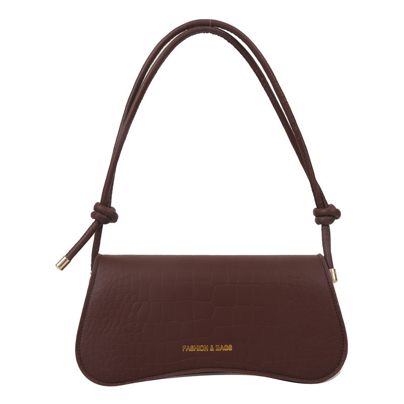Summer Minimalist PU Underarm Bag Chic Solid Color Square Shoulder Purse Versatile Crossbody Tote For Women Elegant Office