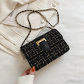 Summer texture handbag for women, fashionable and simple single shoulder bag, casual cross-body, woolen small square bag
